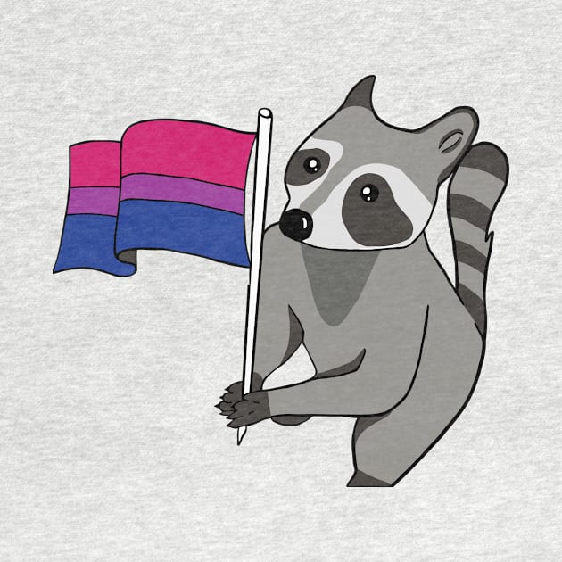 Bisexual Pride Racoon by egoandrianooi9